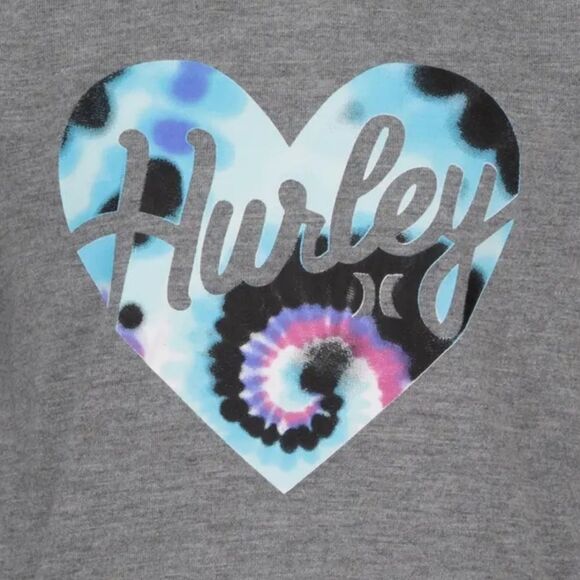 NWT Hurley Ruffled Long Sleeve T-Shirt & Tie-Dye Leggings Set - Picture 3 of 4